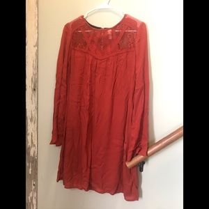 Burnt Orange Fall Dress